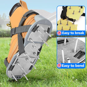 DenForste lawn aerator shoes aluminum base provides sturdy support