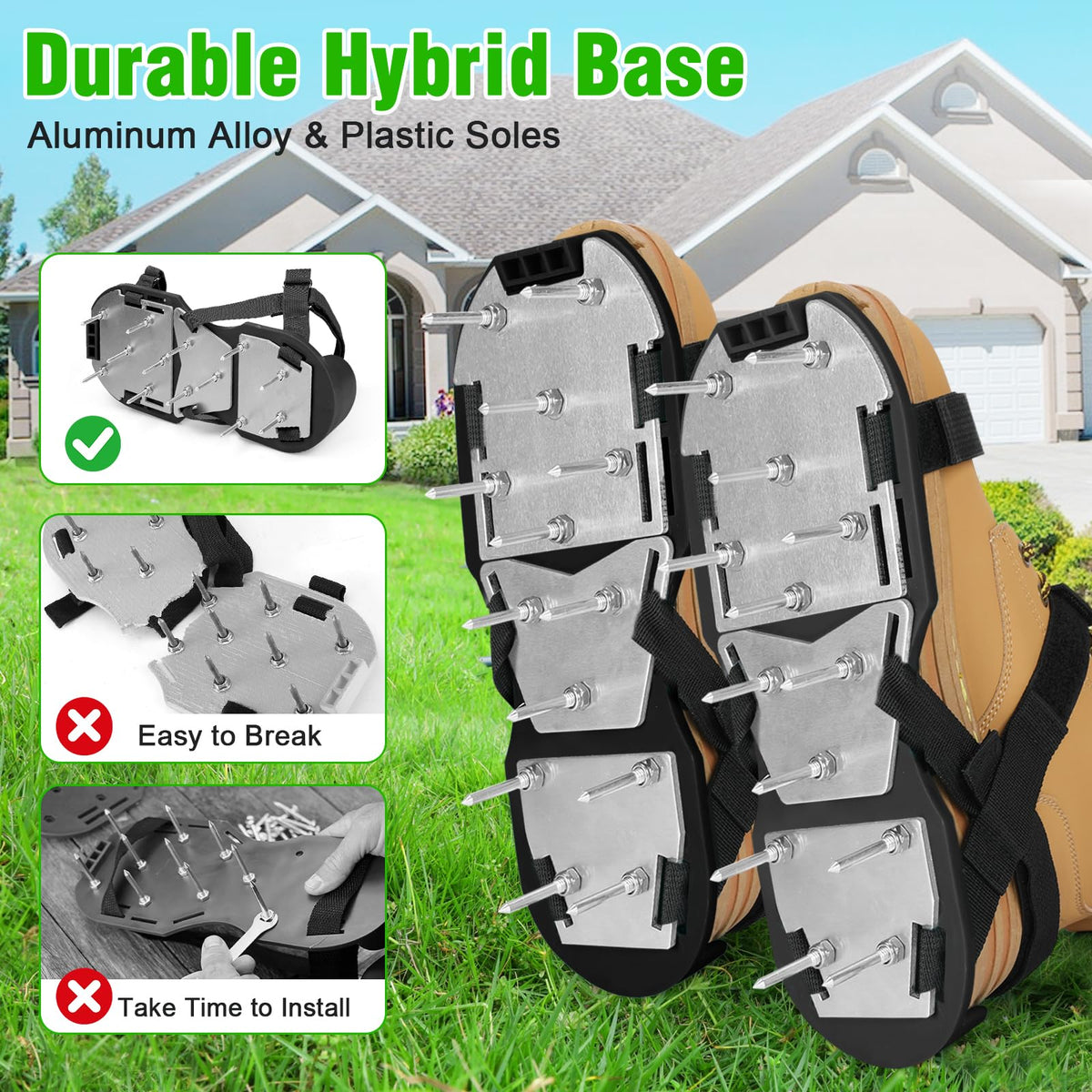 DenForste alloy base with plastic sole for sturdy construction.