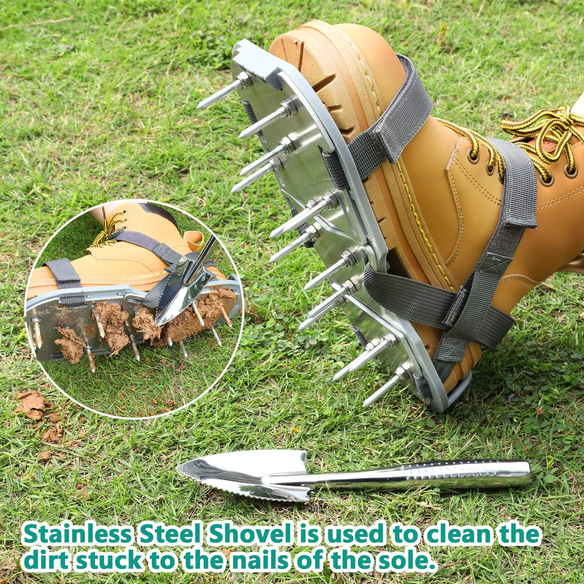 DenForste lawn aerator shoes present an economical alternative to rentals