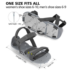 DenForste lawn aerator shoes heavy-duty spikes penetrate soil for airflow