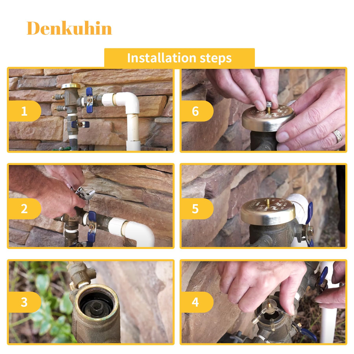 Denkuhin 905-211 compatible with 765 CBV 1/2-inch for secure sprinkler repairs