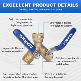 Denninal durable brass and stainless steel construction withstands outdoor weather and use.