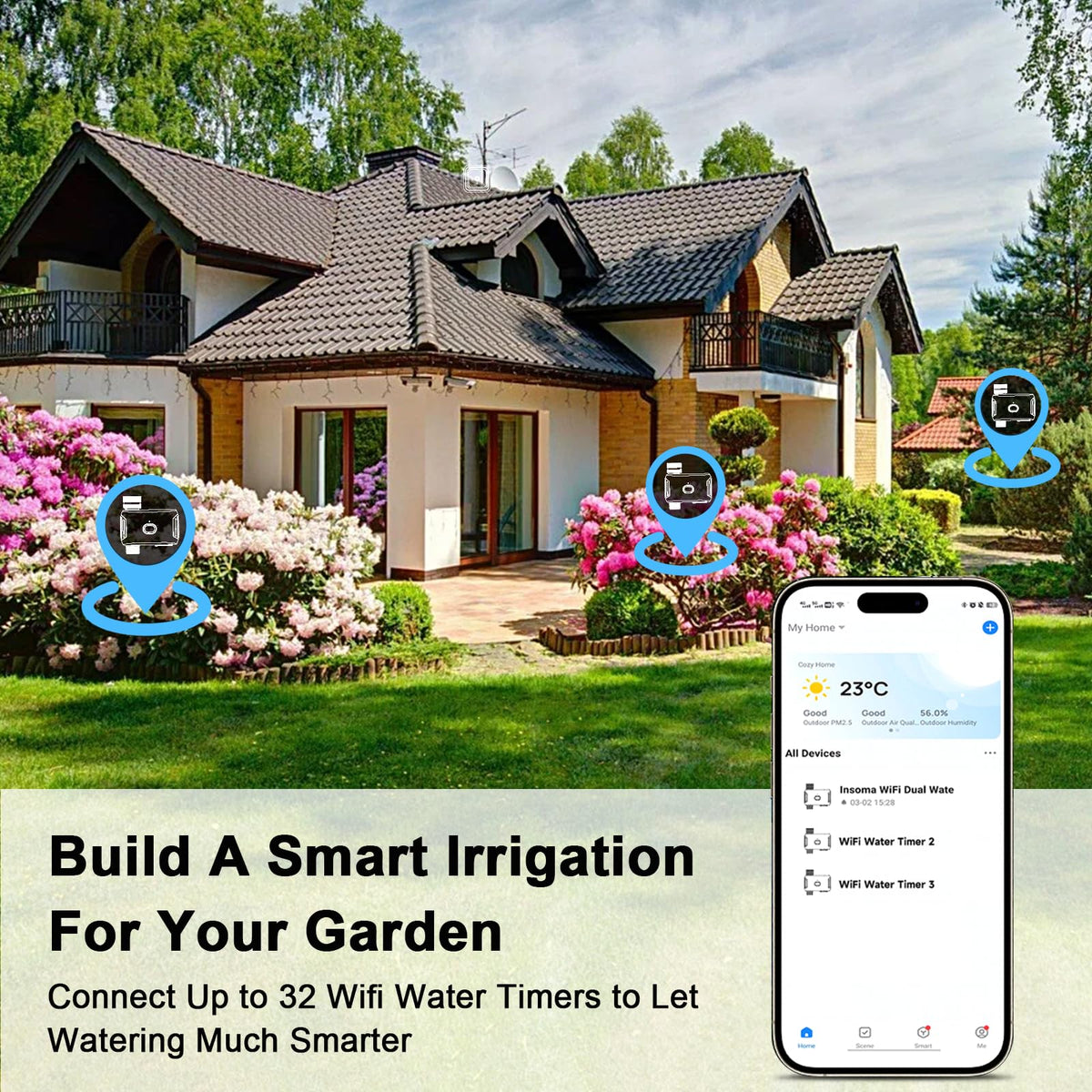 Denvest cycle/soak mode for efficient watering schedules.