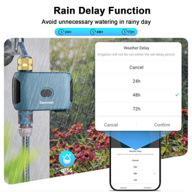Denvest weather delay feature pauses schedules.