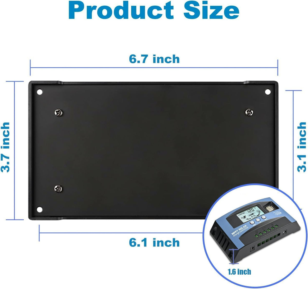 Depvko 100A MPPT controller four‑stage charging for battery protection.