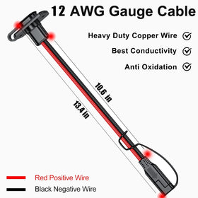 Depvko SAE quick connector harness 1ft female socket for easy plug-and-play