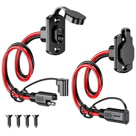 Depvko SAE quick connector harness 1ft male plug for reliable solar charging