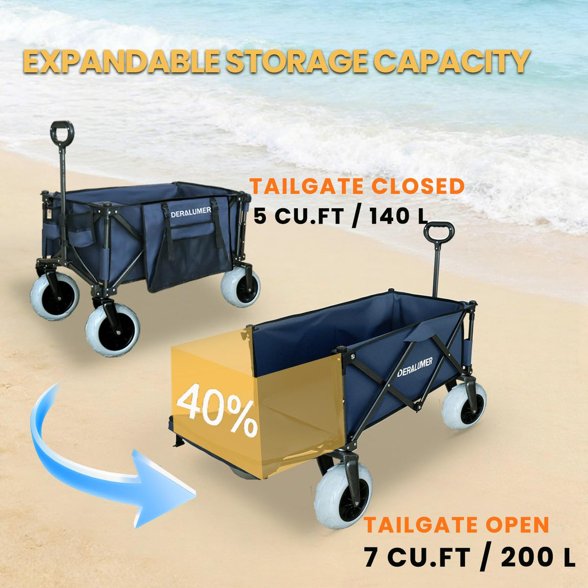 Deralumer X900 side bag storage keeps small items organized during travel.