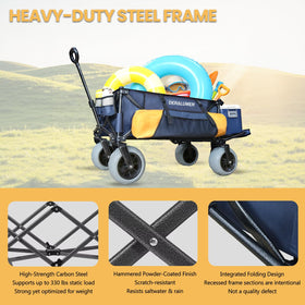 Deralumer X900 adjustable telescoping handle provides comfortable pulling.