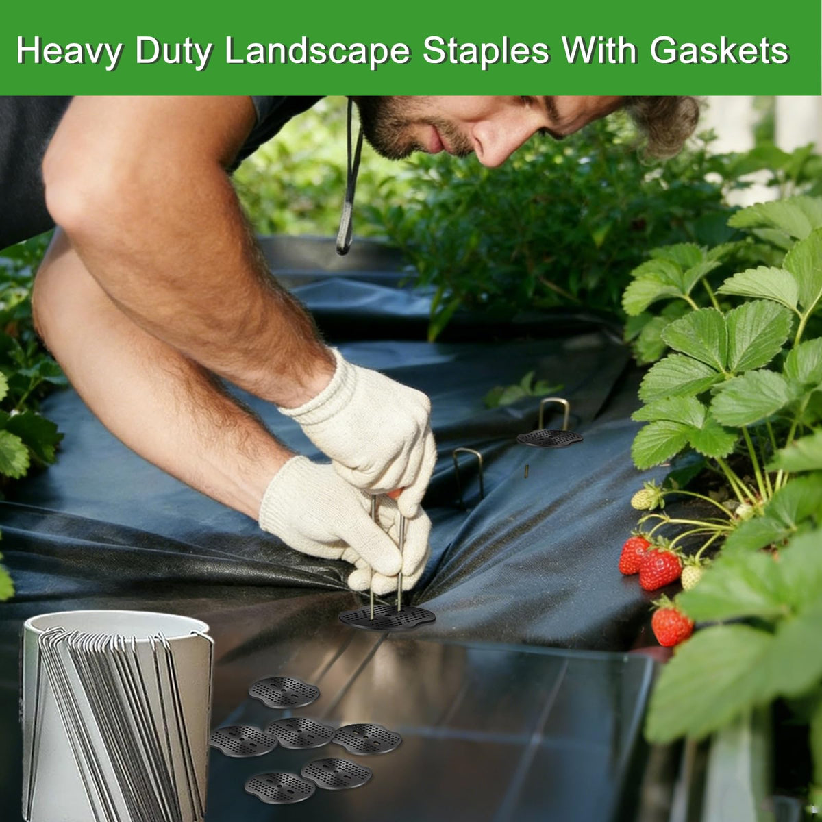 Deritec heavy-duty ground stakes withstand winds and tough outdoor tasks.