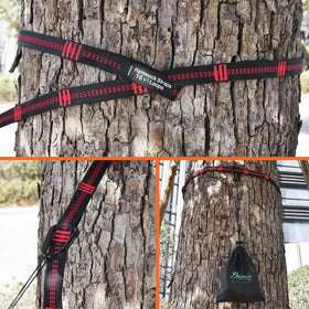 Desensa ultralight straps in compact carry bag ideal for travel.