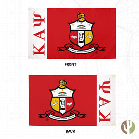 Desert Cactus Kappa Alpha Psi flag back design reverse print.