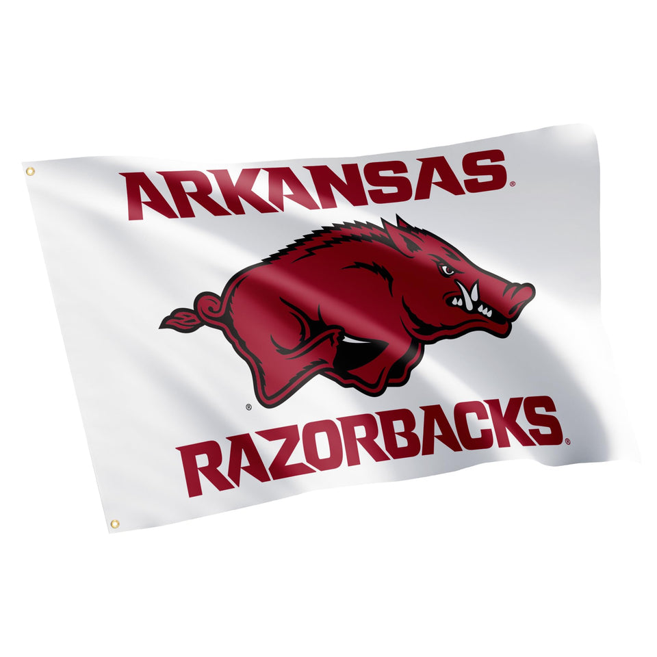 Desert Cactus UA flag 3x5 Razorbacks display for tailgate and dorm decor.