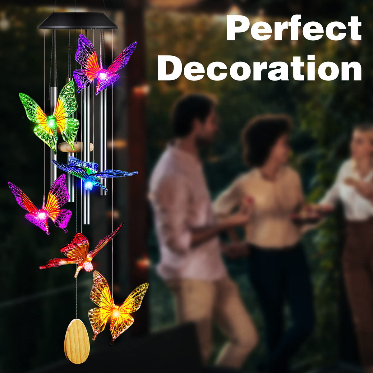 DesGully Easy-Hang Wind Chimes Outdoor for quick setup on patio