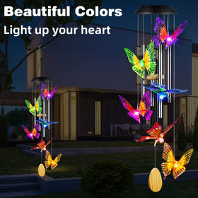 DesGully Garden Wind Chimes are rainproof and durable for year-round outdoor decor