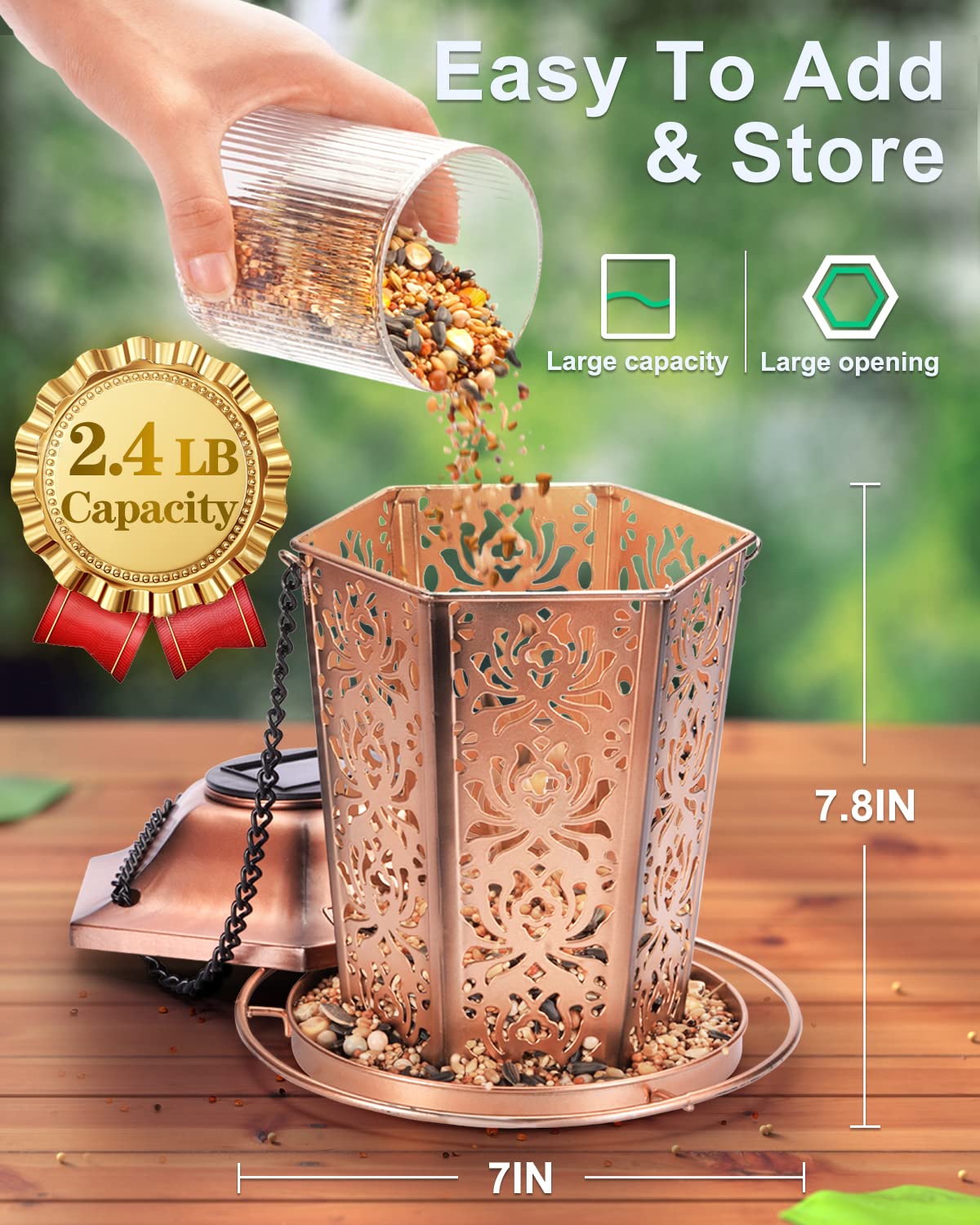 DesGully heavy-duty metal construction withstands weather and accidental drops