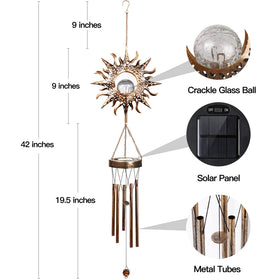 DesGully waterproof wind chimes for patio use in any weather
