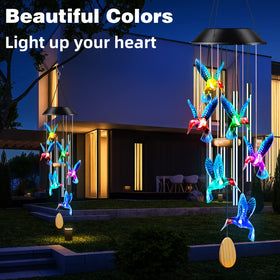 DesGully wind chimes color-changing LEDs create magical nights.