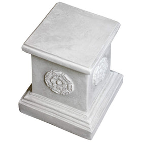 Design Toscano 11x11 inch base provides stable pedestal for decor.