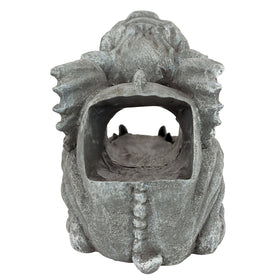 Design Toscano cast stone resin finish provides durable exterior accents.