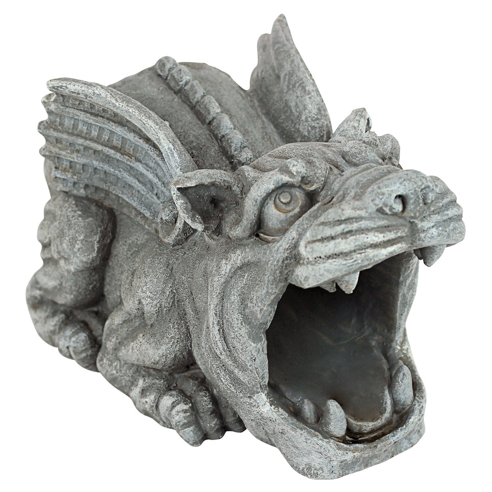 Design Toscano Roland Gargoyle downspout extension diverts rain away from your foundation.