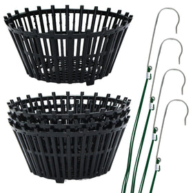 DESQUIGGLE four-pack orchid baskets for outdoor use with ample airflow.