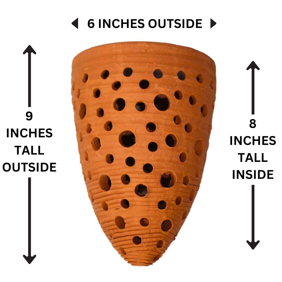 DESQUIGGLE orchid pots with plastic inserts for secure placement