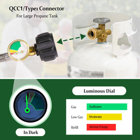 Detoypapa brass adapter ensures durable, leak-free 1lb to larger tank transfers