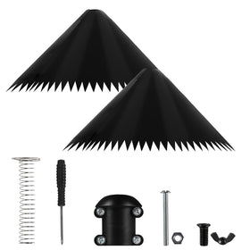Detoypapa sleek black design blends with garden aesthetics while protecting feed.