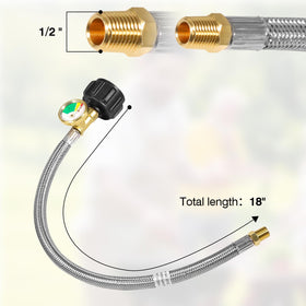 Detoypapa gauge visibility makes monitoring propane levels simple in daylight or night
