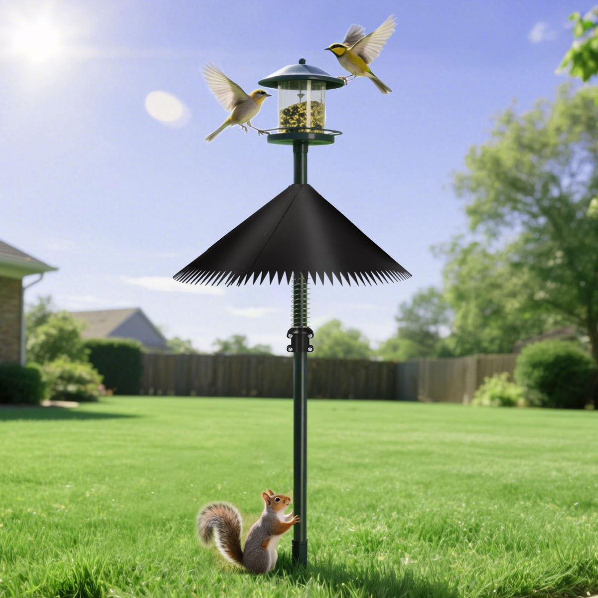 Detoypapa installation distance guide illustrates 8–10 ft from trunk.