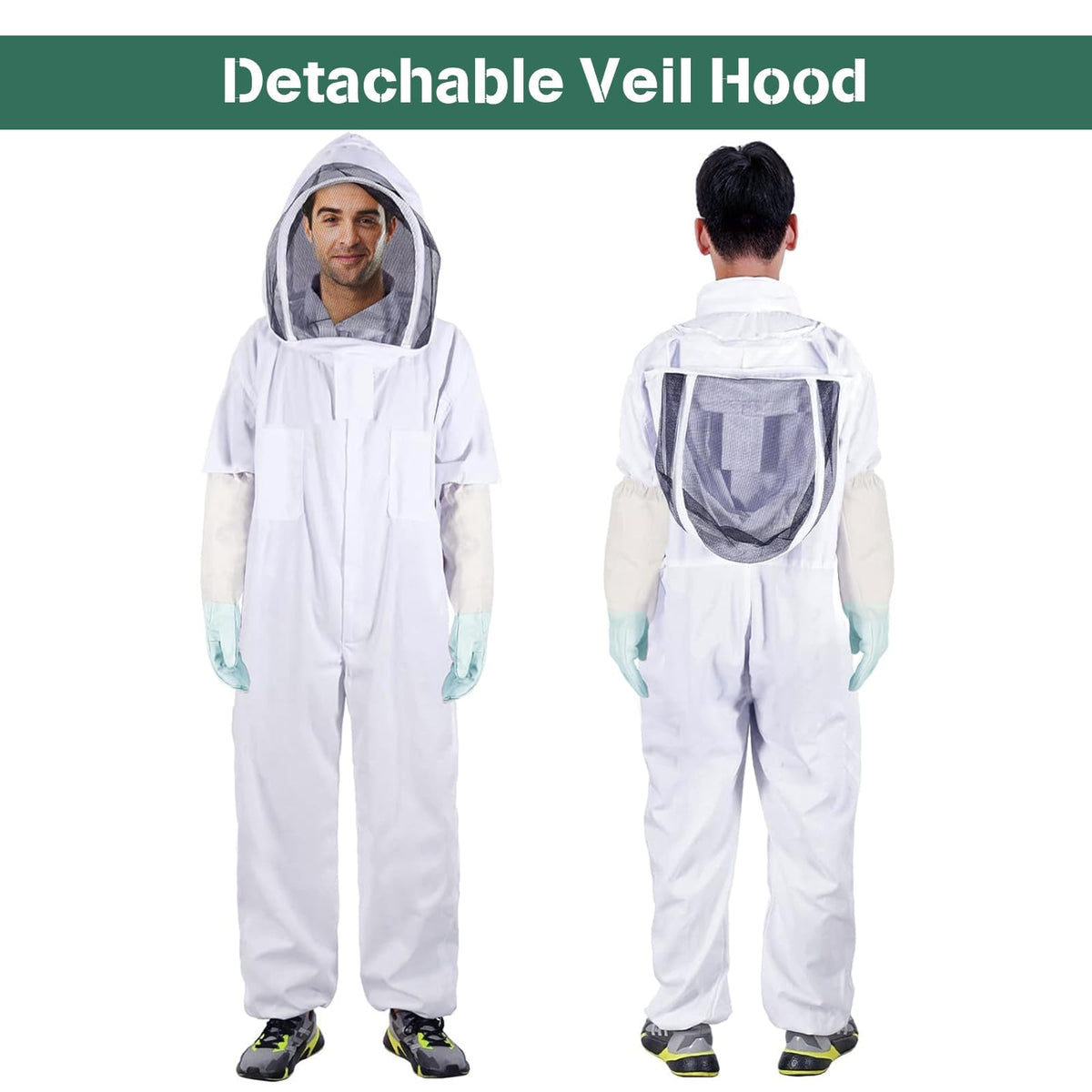 Deuovht Bee Suit elastic cuffs seal wrists and ankles for extra protection