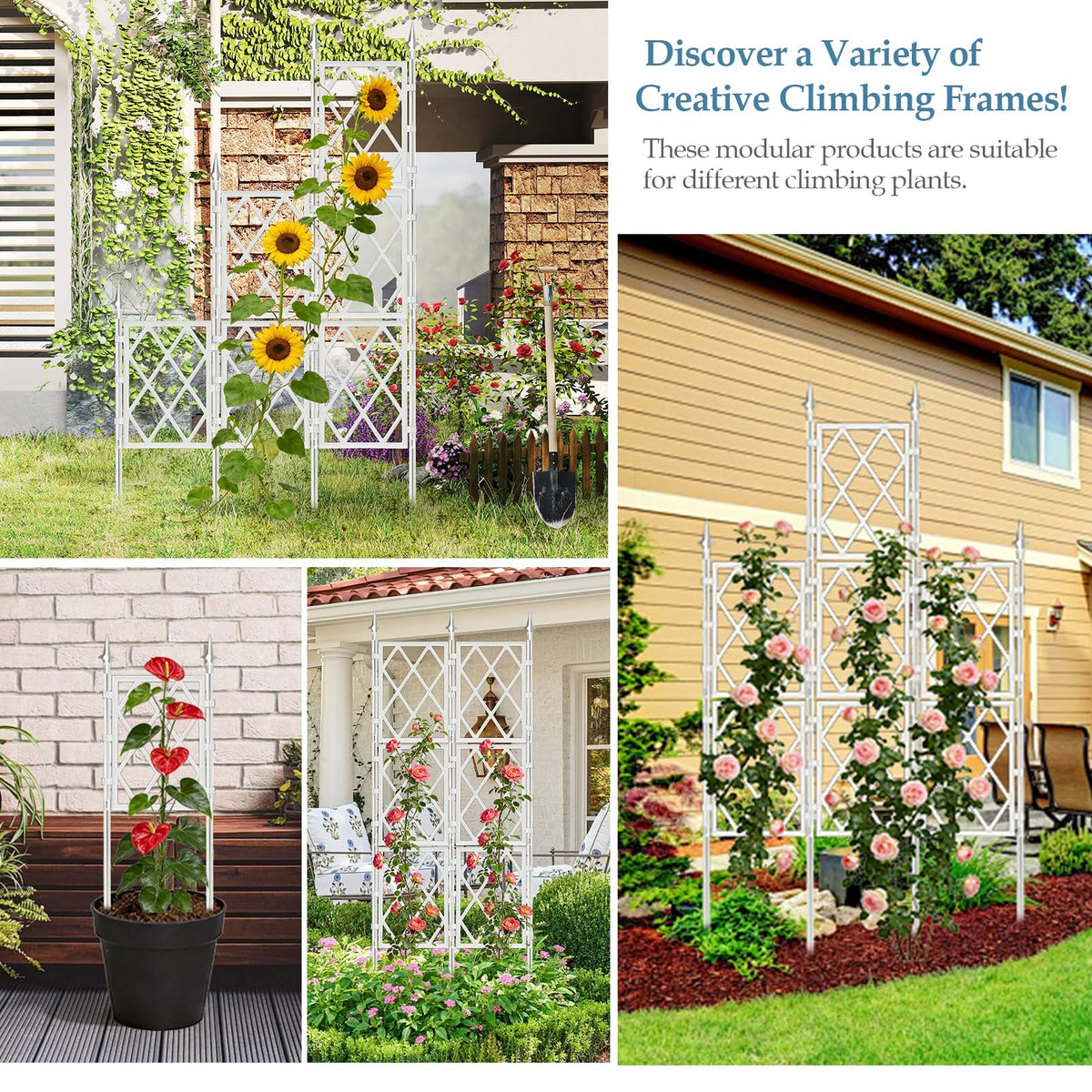 DEVISEFUN indoor ivy trellis wall-mount for lush green accents.