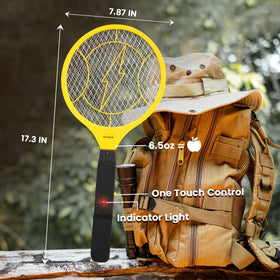 DEVOGUE bug zapper racket in kitchen use clears flying insects swiftly