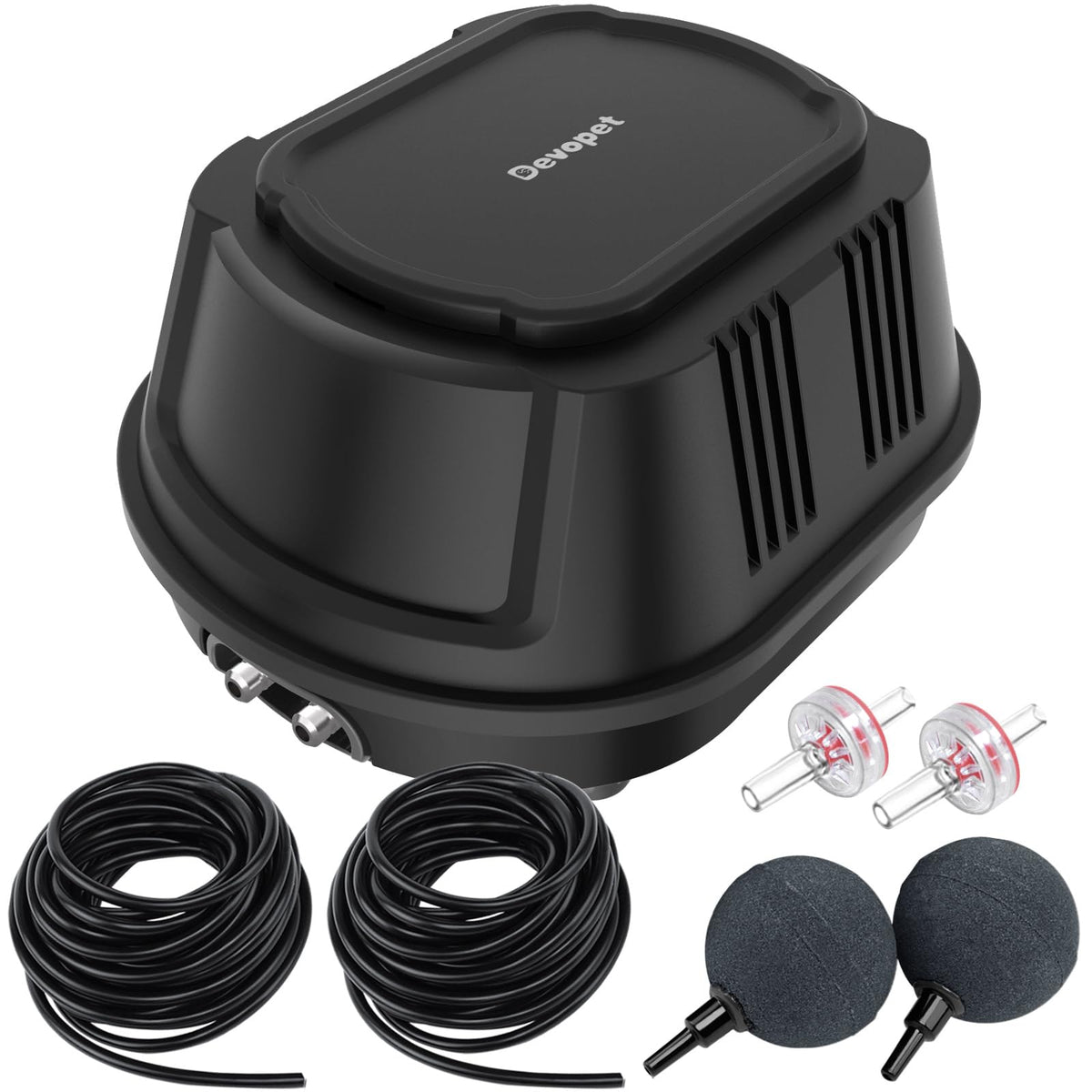 Devopet pond aerator kit overview for koi ponds, all-in-one aeration solution.