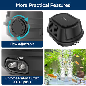 Devopet quiet operation reduces noise with double-layer design and shock-absorbing feet.
