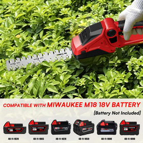 DEVTBLUN 2in1 blade design for quick hedge trimming and grass shearing