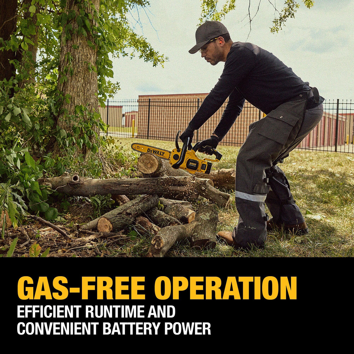 Charger included with the DEWALT 20V Max kit speeds up recharges.