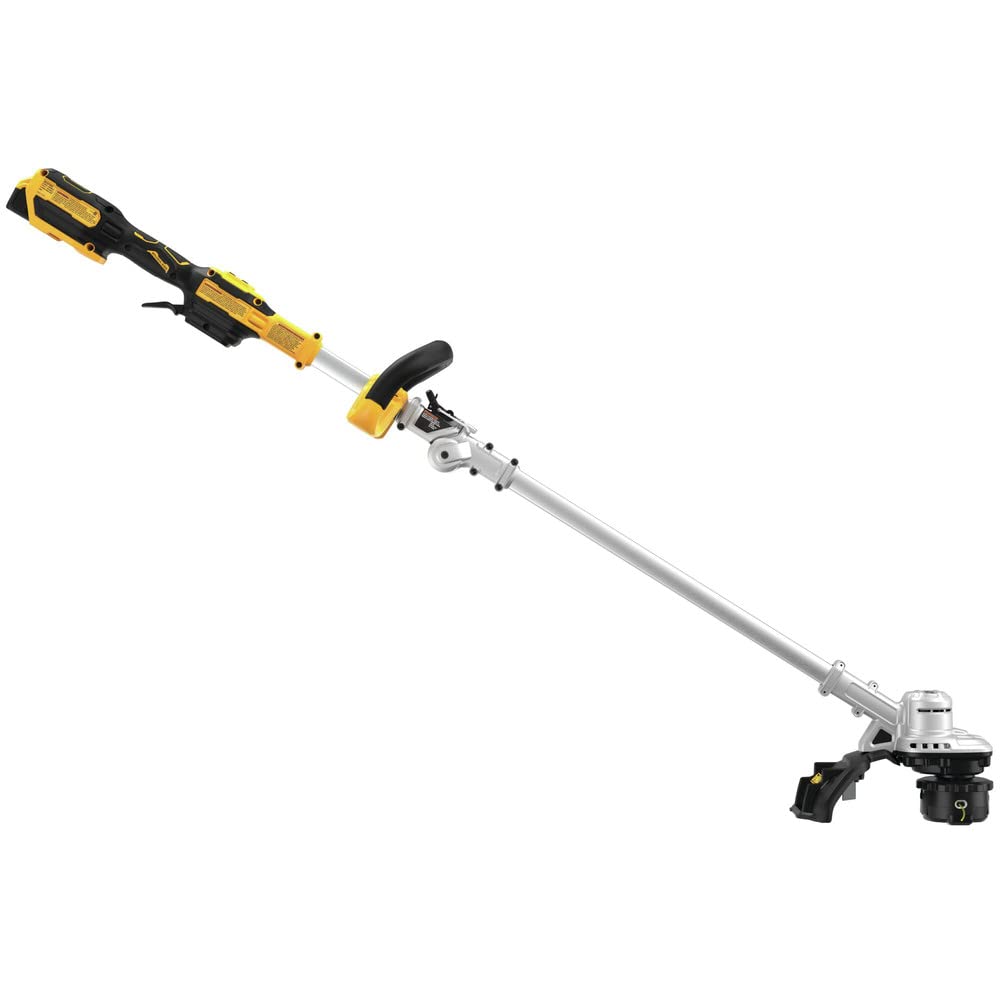 DEWALT trimmer Hi/Lo switch balances performance and runtime.