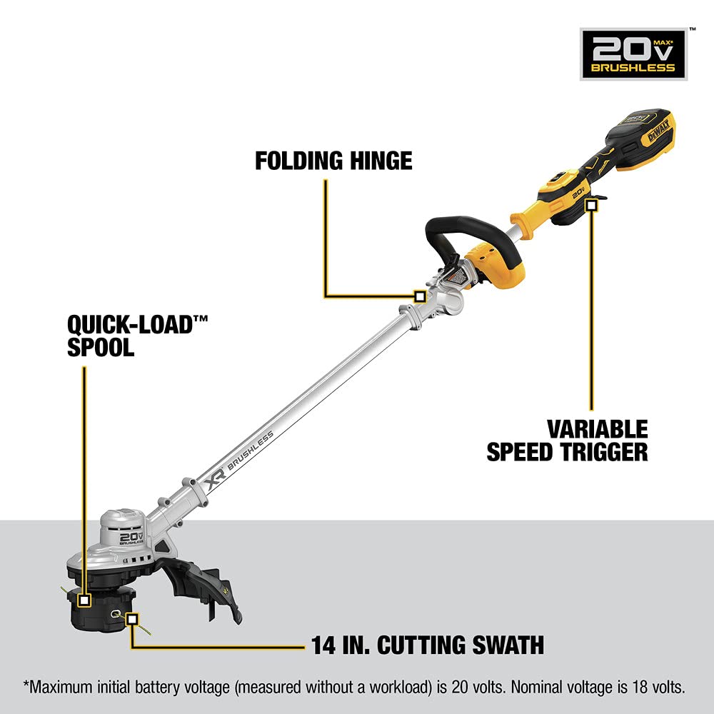 DEWALT DCST922B durable brush-resistant construction