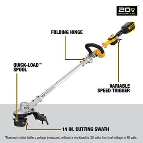 DEWALT DCST922B durable brush-resistant construction