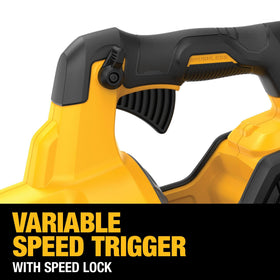 DEWALT blower with speed lock for steady performance during tasks