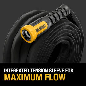 DEWALT high-flow design delivers strong water delivery with flexibility.