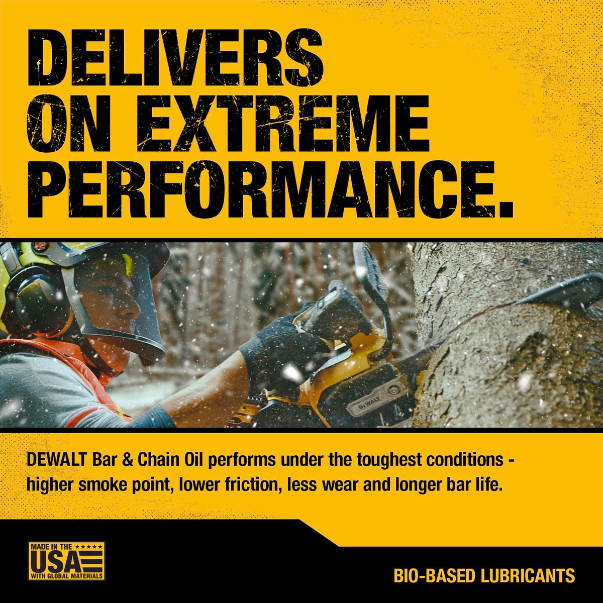 DEWALT high viscosity index oil for tough cutting conditions