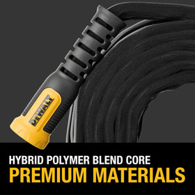 DEWALT lightweight hose makes storage and handling effortless.