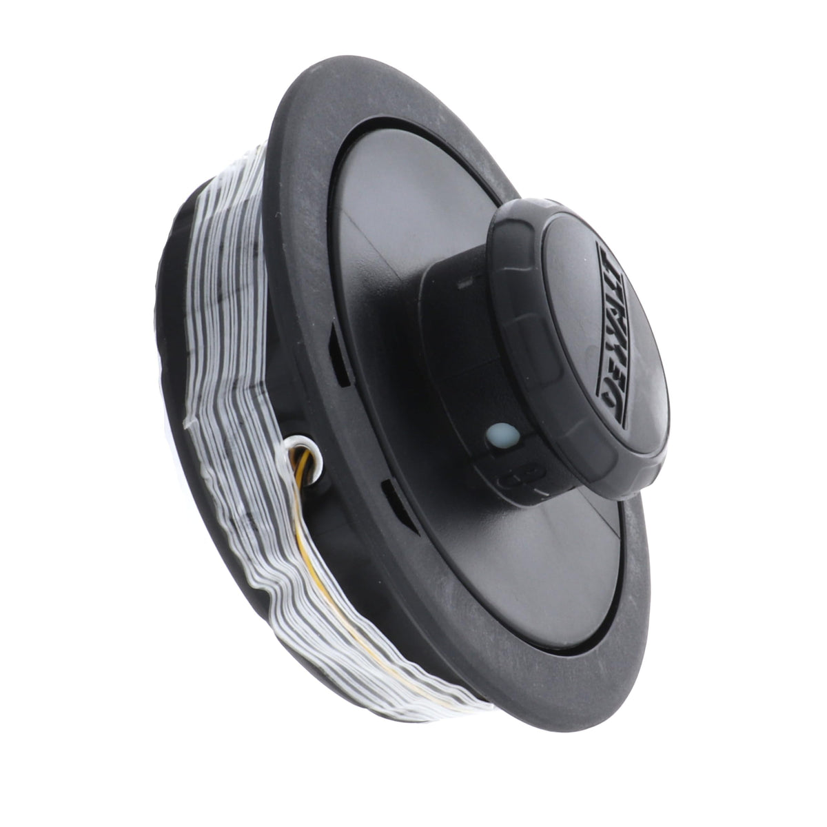 DEWALT replacement spool installation reduces downtime during lawn care.