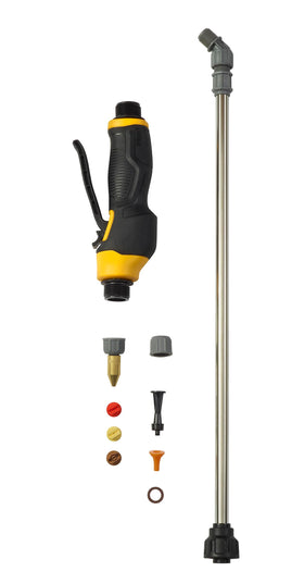 DEWALT sprayer nozzles kit enabling precise patterns and easy model compatibility.