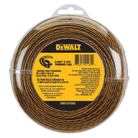 DEWALT DWO1DT802 trimmer line on a spool for quick replacement and clean edges
