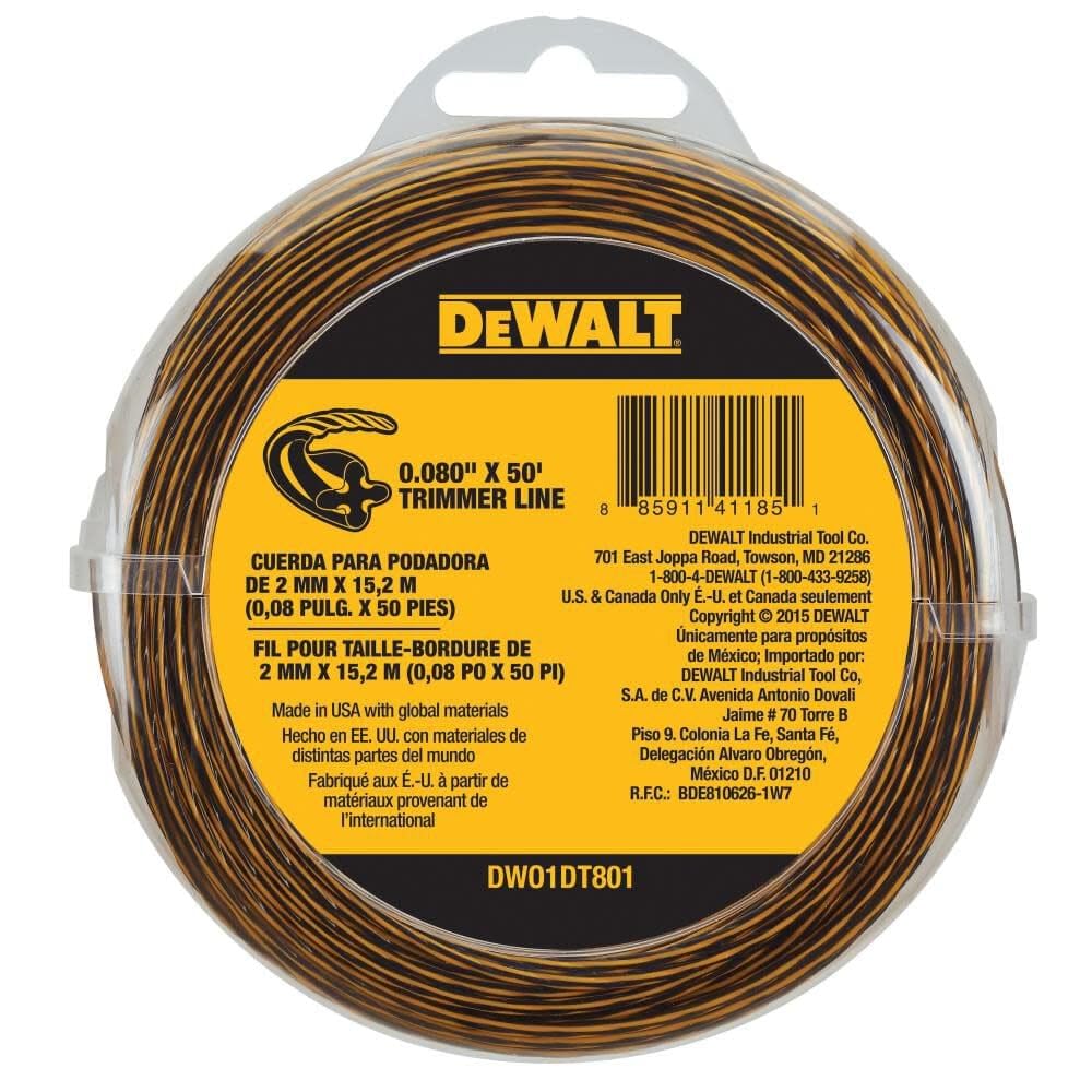 DEWALT line in yard use delivering precise edging and clean cuts