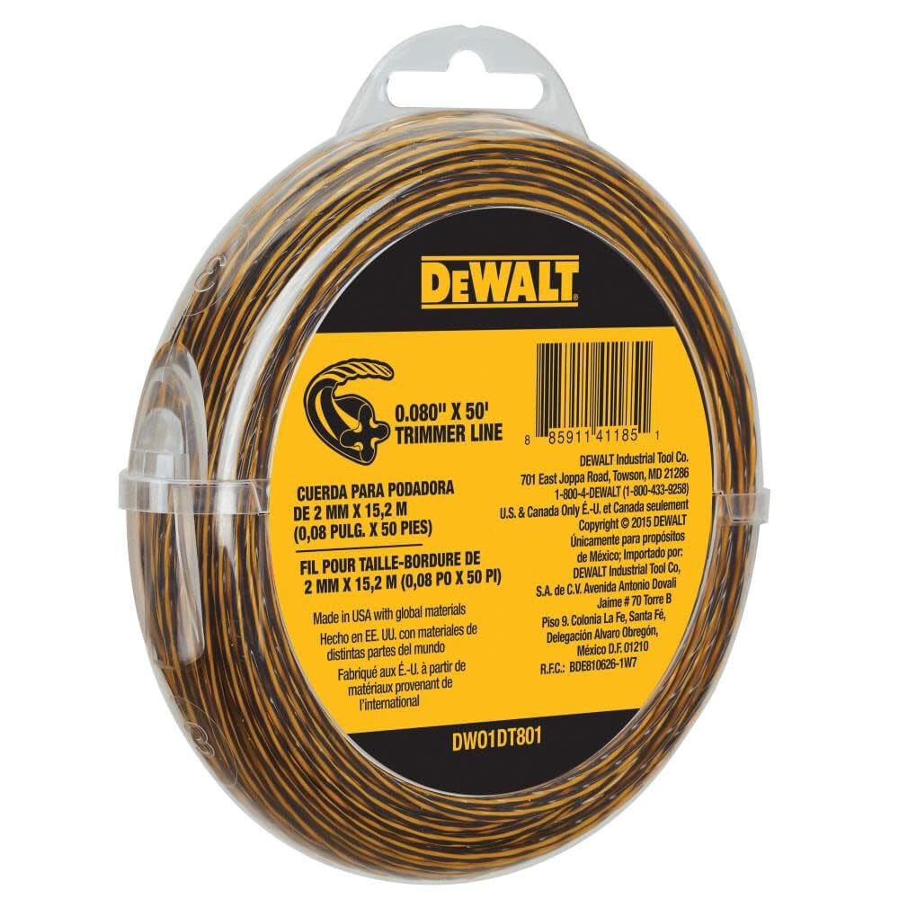 DEWALT trimmer line reel and spool, ready for quick replacement